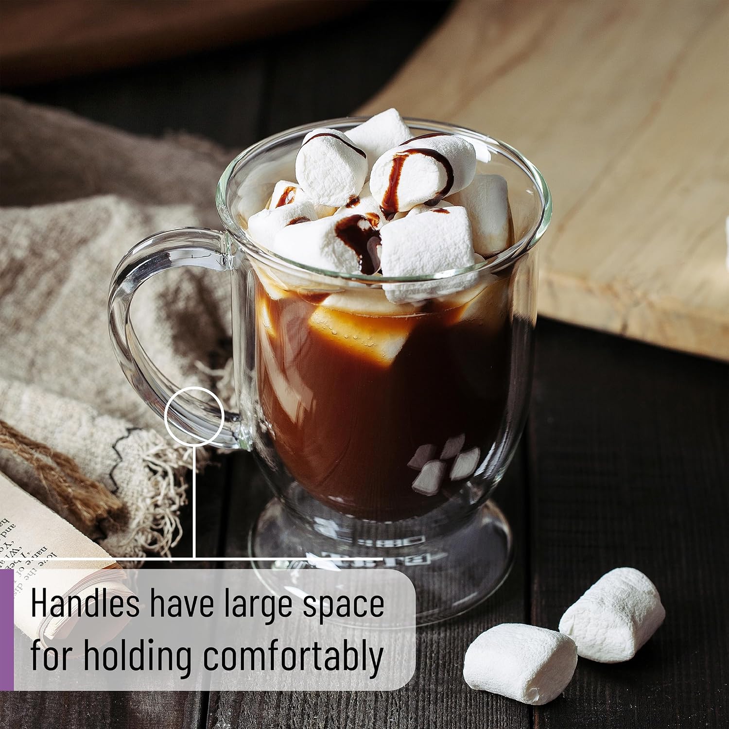 250ml Double Wall Glass Mug Wholesale