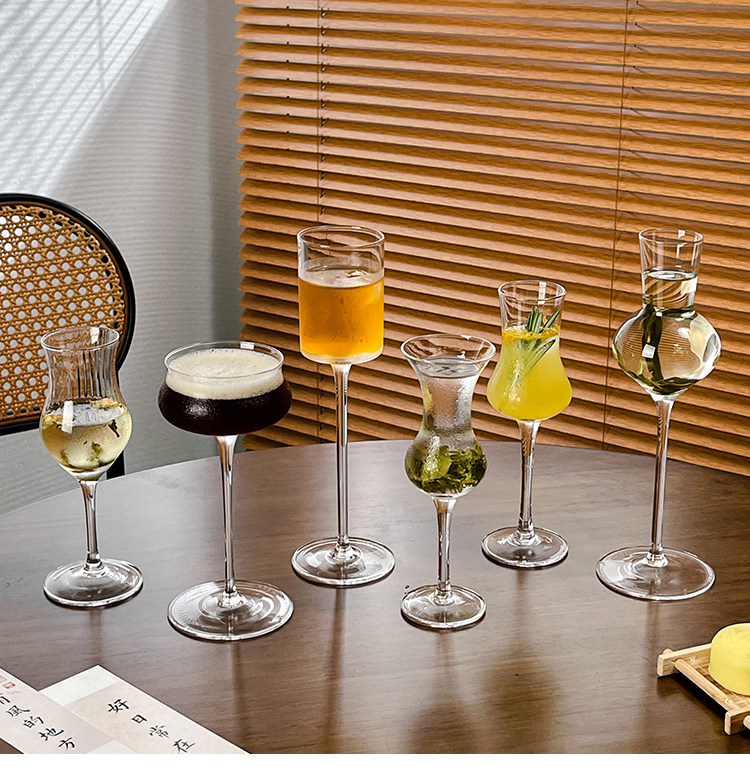 Clear Tulip Stemmed Spirits Glass Wholesale