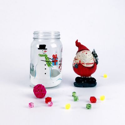 Christmas mason jar with screw