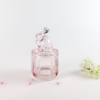 Aikehomeware pink airtight glass jar