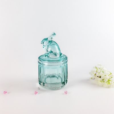 glass candy sugar jar with cover