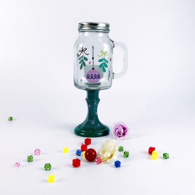 Aikehomeware juice glass with glass holder