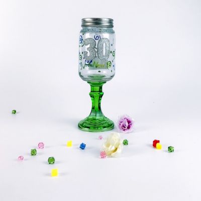 High quality colorful juice glass holder with cover