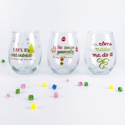 High quality Stemless wine glass cup 