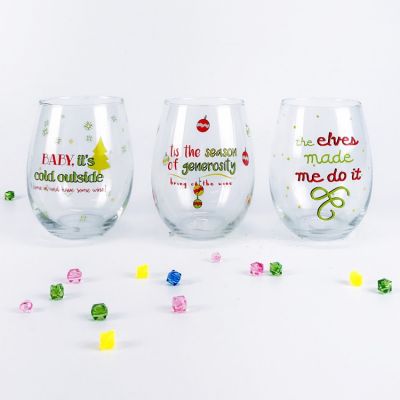 High quality Stemless wine glass cup 