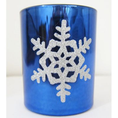 Christmas glass votive