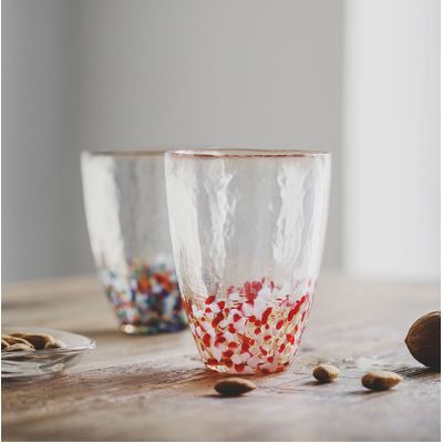 Aikehomeware unique tumbler with gold rim