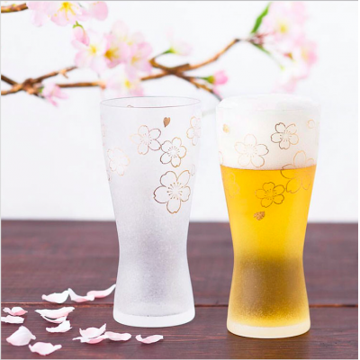 100ml/310ml Sakura frosted beer glass