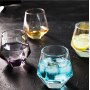 creative tumbler hexagonal diamond water glass cup