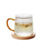 New design handcrafted heat resistant coffee mug glass tea mug