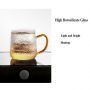 New design handcrafted heat resistant coffee mug glass tea mug