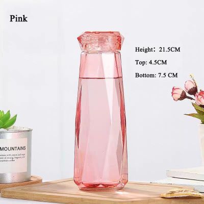 Factory Sale colorful fashionable empty portable glass water bottle