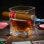 NEW hot selling crystal cigar glass cigar DOF 