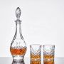 Engraved Diamond Whisky Glass Crystal Clear Whisky Glass