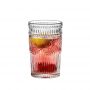 European style machine made embossed wine glass shot glass