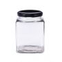 Wholesale Cheap square honey glass jars spicy jar