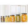 Wholesale Cheap square honey glass jars spicy jar