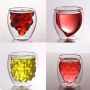 Fruit shape glass cup double wall tea cup coffee mug