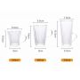 High beauty double wall coffee mug transparent glass with handle heat insulation water cup