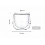 Durable Using reusable fashion espresso double glass coffee cup and tea cup