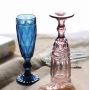 Vintage color relief champagne glass creative wine goblet thickened red wine glass vingage glass