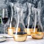 customized gold crystal wine glass decanter set wine decanter