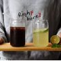 Wholesale Handmade Hand blown Etched Logo custom Beer Can Glass
