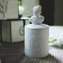 Porcelain Natural stone marble concrete candle jar soy wax holder cement candle holder