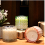 Aikeyi homeware creative glass candle holder with wax glass votive