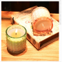 Aikeyi homeware creative glass candle holder with wax glass votive
