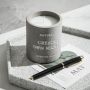 Hand Carved Matte Wax Soy Candle Holder Concrete Candle Container Cement Candle Jar