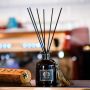 Luxury Customized 200ml clear Matt Black Essential Oil Perfume Glass Reed Diffuser Bottle