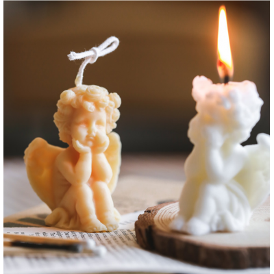 Angel hot sales amazon lovely angel child shape candle handmade customized scented