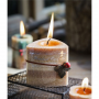 Custom Christmas soy candle cylinder smokeless with different shape