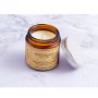 Hot selling amber candle holder with tin lid 150ml/250ml/300ml available