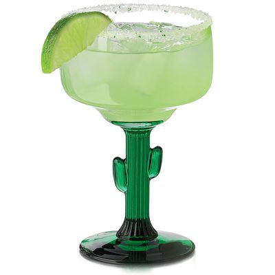 Creative unique short stem wine glass in cactus shape