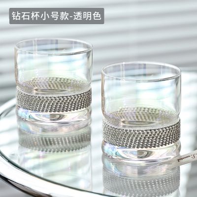 Bling diamond glass tumbler wholesale crystal whisky glass