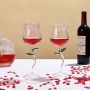 Creative handmade rose goblet wine glasses pink wine glass