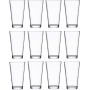 12 Pieces 16 OZ Drinking Glasses Set of 12 Beer Glasses Pack Water Glasses Cup