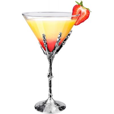 9 ounces Skeleton Hand Cocktail Glasses Martini Glass for Bar Part Wedding and more