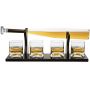 750ML Baseball Bat Whiskey & Wine Decanter with Four Transparent Wine Glass for Spirits
