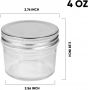 4oz Glass Jars With Silver Lids Mason Jars Ideal For Honey Jam Baby Foods Wedding Favor Mini Spice Jars