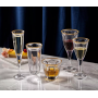 4.3 Ounces Gold Rim Champagne Flutes Glass Champagne Glasses Stemmed Wine Glass Set Fancy Glasses for Wedding