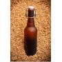 500ml Amber beer glass bottle with Swing lid amber beer bottle for beer factory 375ml