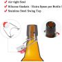 500ml Amber beer glass bottle with Swing lid amber beer bottle for beer factory 375ml