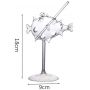 240ml Puffer Fish Wine Glass Cocktail Glass Bar Martini Glasses for Home Wedding Party Bar Clear