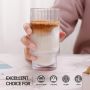 Ice Coffee Cups Cocktail Glasses Drinkware Origami Style Transparent Tea Set Heat Resistant Glassware