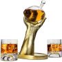 Football Decanter with 2 Football Whiskey & Wine Glasses - Perfect For Superbowl, Father's day Gift, Gift for Husband
