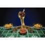 Football Decanter with 2 Football Whiskey & Wine Glasses - Perfect For Superbowl, Father's day Gift, Gift for Husband