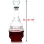 Liquor Decanter, Glass Spirits Decanter with Airtight Stopper, Whiskey Vodka Bourbon Decanter Bottle for Gift